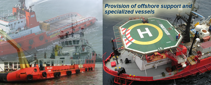 offshore support and specialized vessels